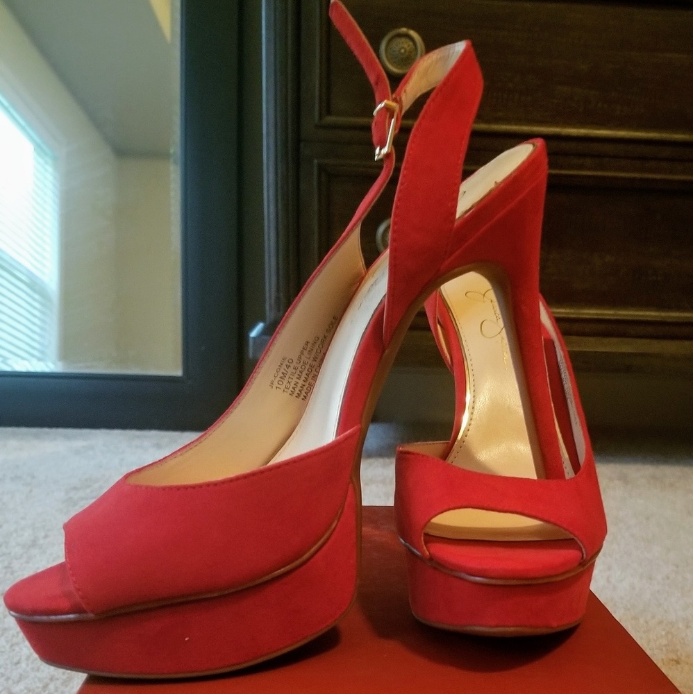 Red Jessica Simpson Sandal